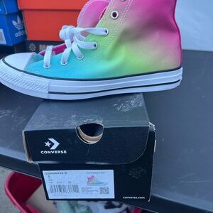 Converse Kids Gradient High-Top Sneakers - Pink, Green, Blue